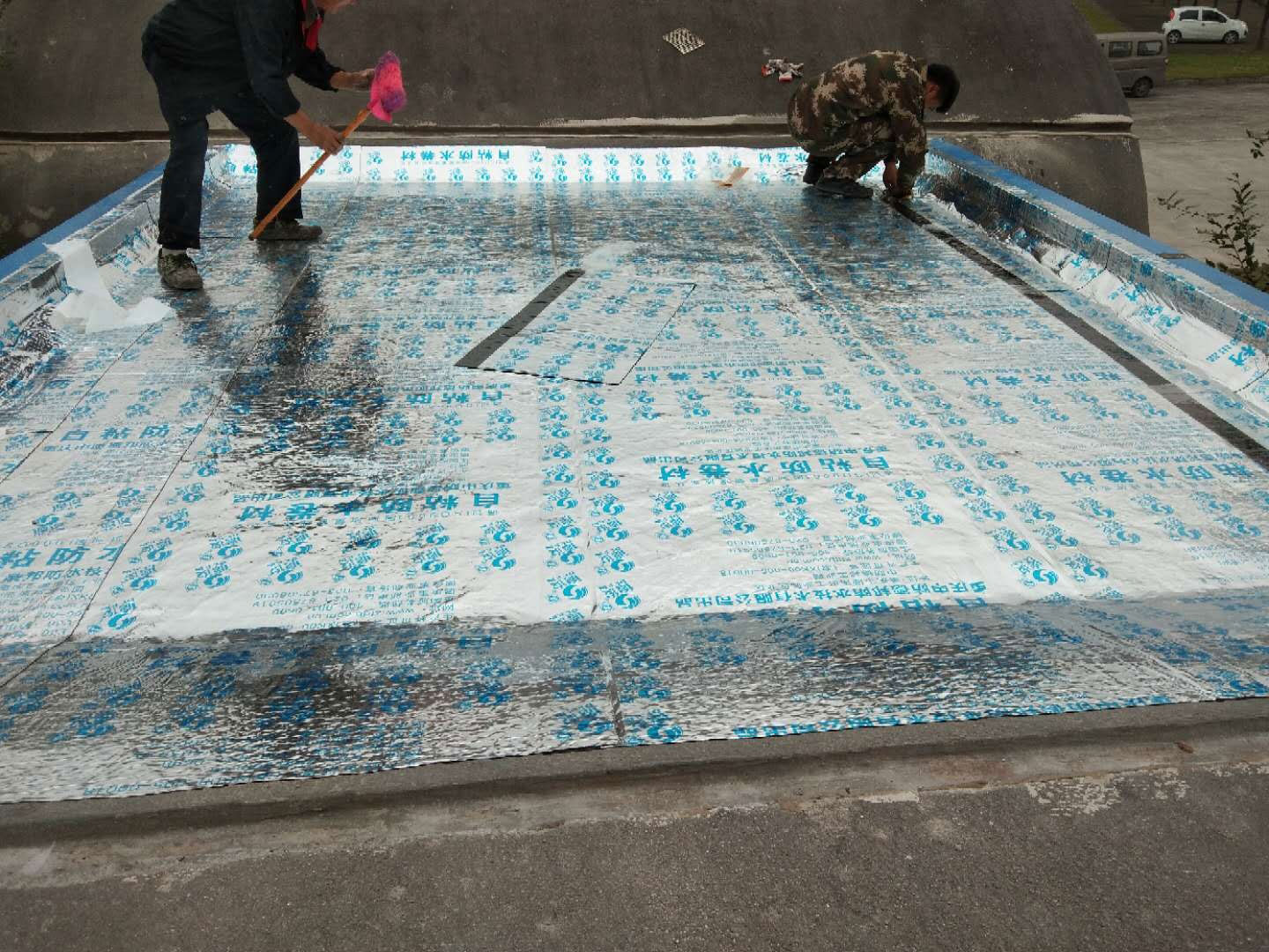 两江航空门卫室屋面防水(2)