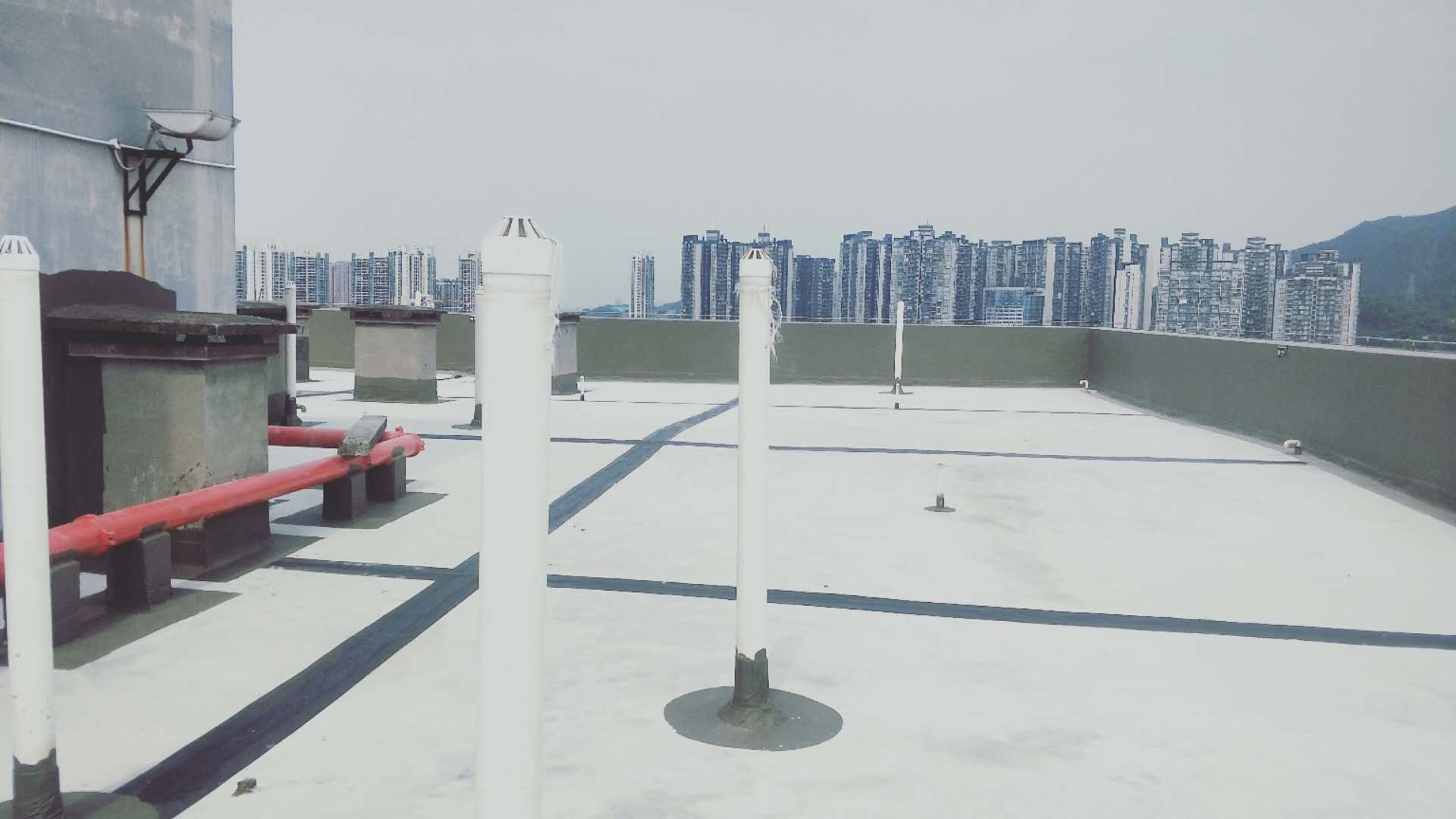 1-2、南岸区阳光100小区 屋面防水后