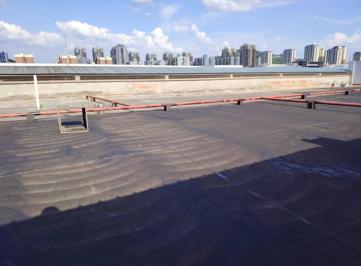 三五世全食品公司屋面喷涂冷底油