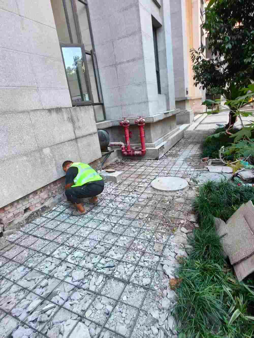 天江鼎城门厅沉降维修